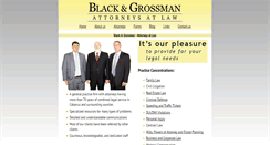 Desktop Screenshot of blackgrossman.com