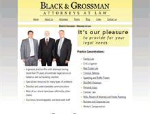 Tablet Screenshot of blackgrossman.com